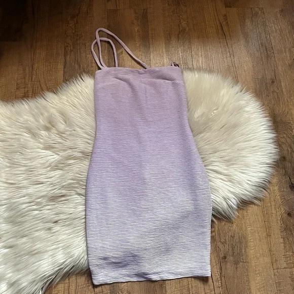 RUMER Penelope Mini Dress In Lilac